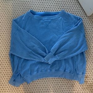 American Eagle Outfitters Blue Crew Neck Sweater
